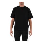 Diesel Bomull T-shirt med rund hals Black, Herr