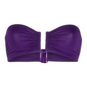 Eres Inka Bandeau Bikini Top Purple, Dam