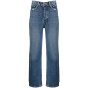 Ksubi Blå Straight Jeans Blue, Dam