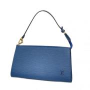 Louis Vuitton Vintage Pre-owned Tyg louis-vuitton-vskor Blue, Dam