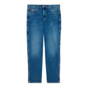 Tommy Hilfiger Denim Jeans med dragkedja och broderad logotyp Blue, He...