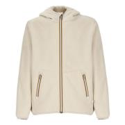 K-Way Beige Reversibel Huva Jacka med Fickor Beige, Herr