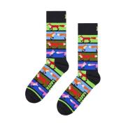 Happy Socks Fox Randiga Strumpor Multicolor, Herr