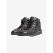 Chanel Vintage Pre-owned Laeder sneakers Black, Herr