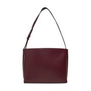 Calvin Klein Präglad Logotyp Medium Tote Väska Red, Dam