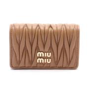 Miu Miu Pre-owned Pre-owned Laeder hem-och-kontorstillbehr Brown, Dam