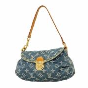 Louis Vuitton Vintage Pre-owned Tyg louis-vuitton-vskor Blue, Dam