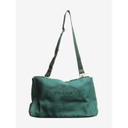 Prada Vintage Pre-owned Canvas prada-vskor Green, Dam