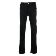 Jacob Cohën Svarta Straight Jeans Black, Herr