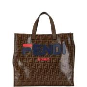 Fendi Vintage Pre-owned Canvas fendi-vskor Brown, Dam