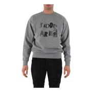 Aries J'adore Sweatshirt Gray, Herr