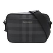 Burberry Vintage Pre-owned Canvas axelremsvskor Gray, Dam