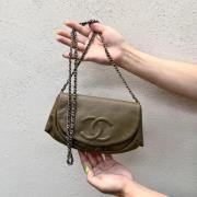 Chanel Vintage Pre-owned Laeder chanel-vskor Beige, Dam