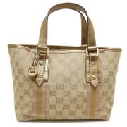 Gucci Vintage Pre-owned Canvas handvskor Beige, Dam