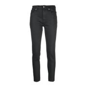 Ralph Lauren High Skinny Denim Jean Black, Dam