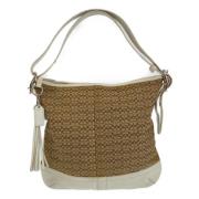 Coach Pre-owned Pre-owned Canvas axelremsvskor Beige, Dam