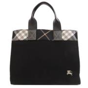 Burberry Vintage Pre-owned Canvas totevskor Black, Dam