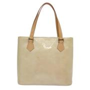 Louis Vuitton Vintage Pre-owned Laeder totevskor Beige, Dam