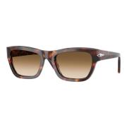 Persol Stiliga solglasögon i brun gradient Brown, Unisex