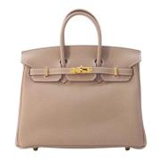 Hermès Vintage Pre-owned Laeder handvskor Beige, Dam