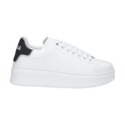 Gaëlle Paris Vit Sneaker med Svart Gummibak White, Dam