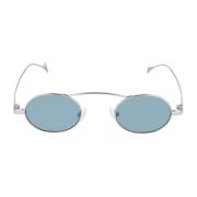 Eyepetizer Elegant rund metall solglasögon Gray, Unisex