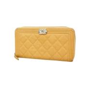 Chanel Vintage Pre-owned Laeder plnbcker Beige, Dam