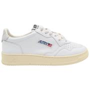 Autry Vintage Låg Topp Sneakers Vit Röd White, Herr