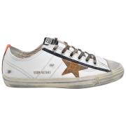 Golden Goose Vit Brun V Star 2 Sneakers White, Herr