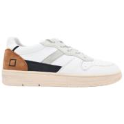 D.a.t.e. Vintage Court Sneakers Vit Kamel White, Herr