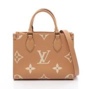 Louis Vuitton Vintage Pre-owned Laeder louis-vuitton-vskor Beige, Dam