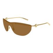 Gucci Stiliga Gg1700S Solglasögon Yellow, Unisex