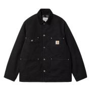 Carhartt Wip Svart Arbetsjacka OG Chore Coat Black, Herr