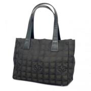 Chanel Vintage Pre-owned Nylon chanel-vskor Black, Dam