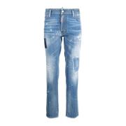 Dsquared2 Straight Leg Jeans Blue, Herr