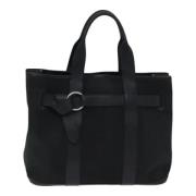 Hermès Vintage Pre-owned Canvas handvskor Black, Dam