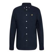 Lyle & Scott Klassisk Oxford Bomullsskjorta Blue, Herr