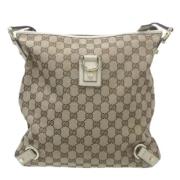 Gucci Vintage Pre-owned Canvas gucci-vskor Brown, Dam