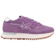 Sun68 Stargirl Suede Sneakers Purple, Dam