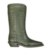 Dior Gröna Ankelboots Elegant Stil Green, Dam