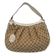 Gucci Vintage Pre-owned Canvas handvskor Beige, Dam