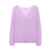 American Dreams Batik-inspirerad Cornelia Cardigan i Ljus Lila Purple,...