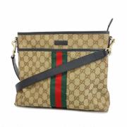 Gucci Vintage Pre-owned Canvas gucci-vskor Beige, Dam