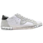 Philippe Model Låg Man Iris Vit Silver Sneakers White, Herr