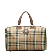 Burberry Vintage Pre-owned Canvas handvskor Beige, Dam