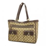 Gucci Vintage Pre-owned Canvas gucci-vskor Brown, Dam