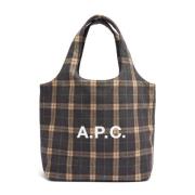 A.p.c. Ninon Handväska Ullblandning Unisex Gray, Dam