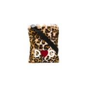 Dolce & Gabbana Leopardmönstrad Crossbody Väska Brown, Dam