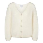 American Dreams Batikinspirerad Cornelia Cardigan i Vit White, Dam