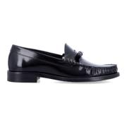 Stuart Weitzman Svarta Stängda Båge Loafer Skor Black, Dam